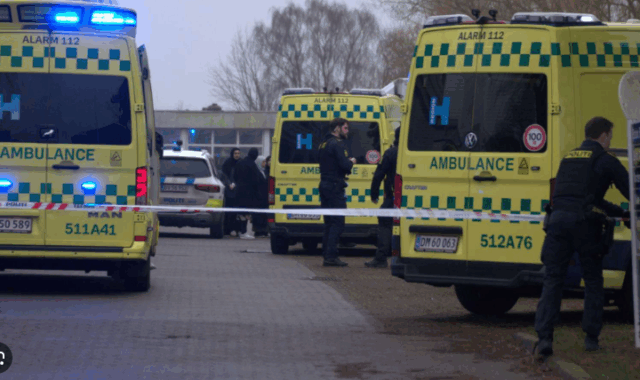 Seks børn hastet på hospitalet