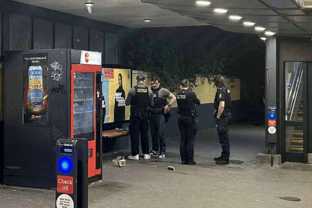 Hændelse på station: Person tilbageholdt