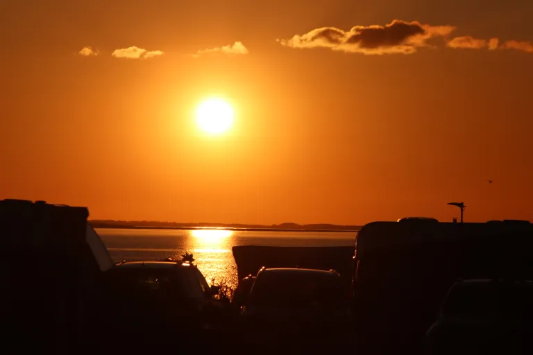 Hedebølge med høj sol