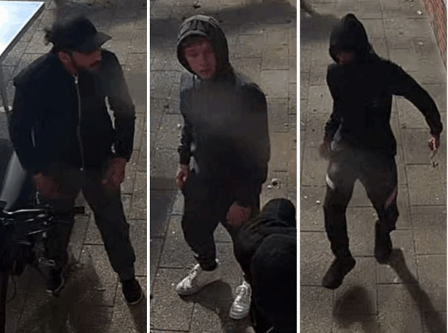 Se billedet: Tre gangsters går amok på åben gade