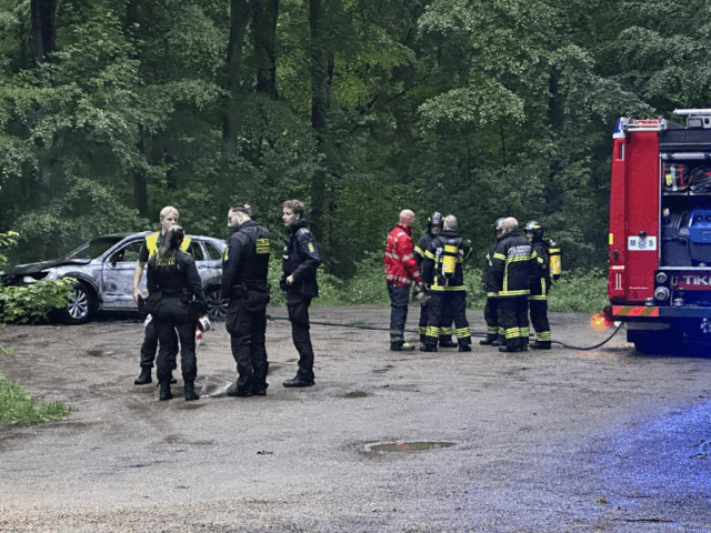Stor mystik: Bil går op i flammer ude i skov
