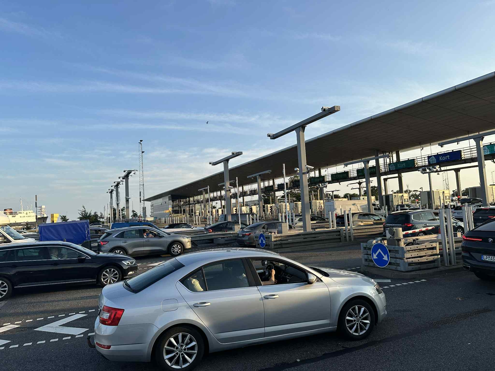 Kø på Storebæltsbroen
