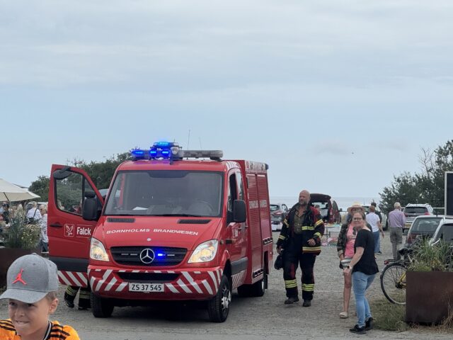Brandalarm på havnen