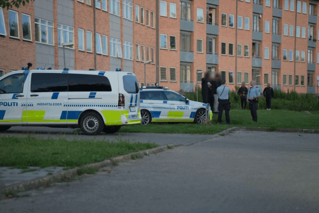 Horsens: Politiaktion i boligkvarter