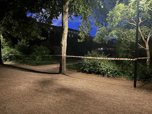 Blodig hændelse i københavnsk park