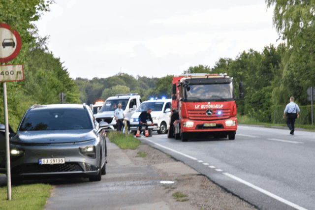 Uheld i Nykøbing Falster: Se billederne