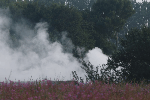 Landidyl smadret af voldsom brand