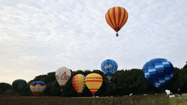 En farvelade af luftballoner: Se billederne fra DM i ballonflyvning