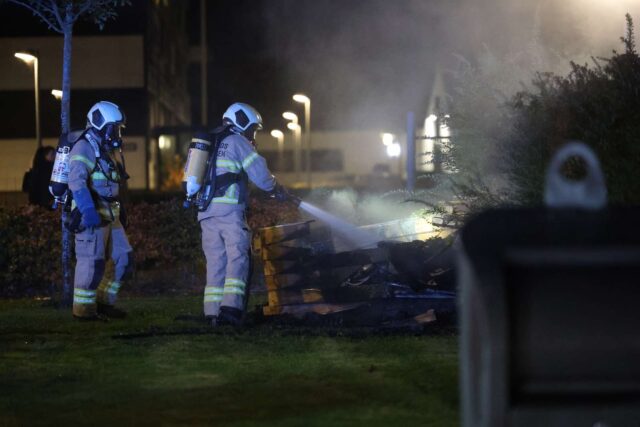 Brandvæsenet rykkede ud i boligområde