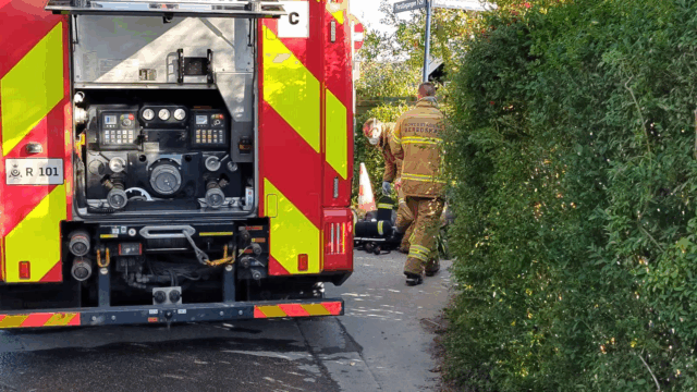 Melding om brand i kolonihave