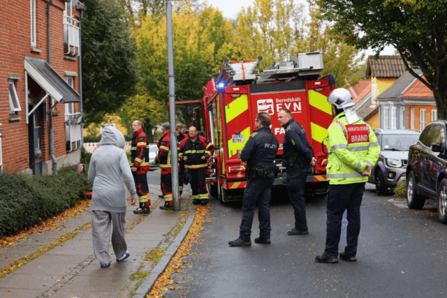 Brand i to bygninger på Fyn