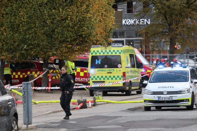 Kæmpemæssig udrykning ved Palads i København