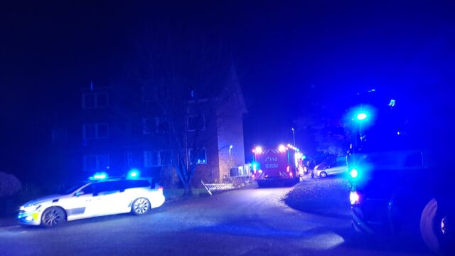 Kæmpe brand i ejendom: Hund redder kvinde fra døden