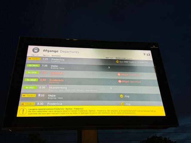 Godstog bremser togtrafik her