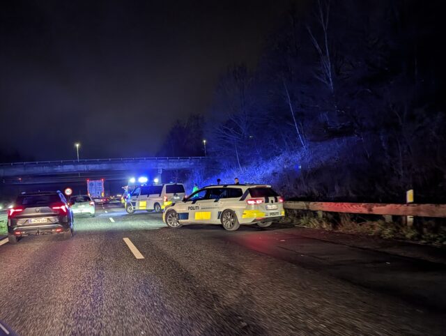Flere ulykker på samme motorvejsstrækning lammer trafikken