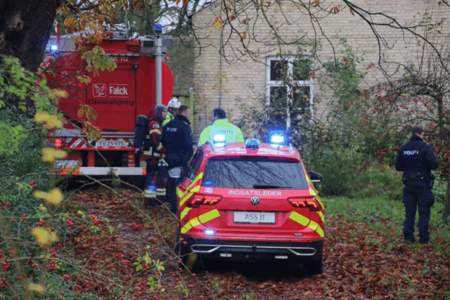 Blå blink til stede efter brandmelding
