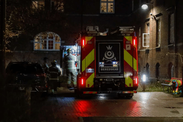 Brandalarm gået i stort lejlighedskompleks