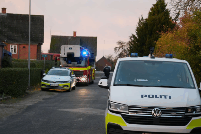 Brand brudt ud på villavej
