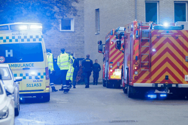 Beredskabet talstærkt til stede ved adresse