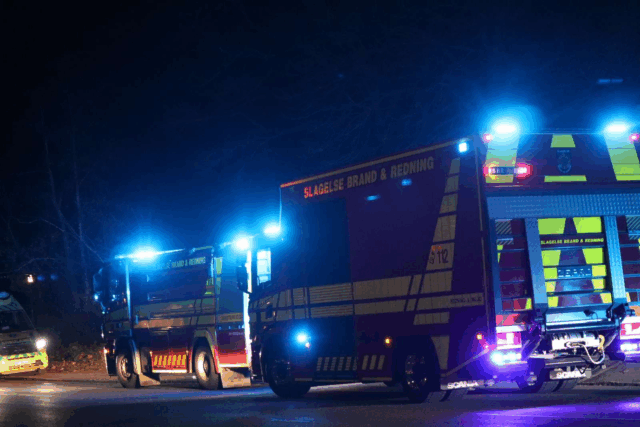 Natteudrykning til brandmelding i boligområde: Beboere evakueret