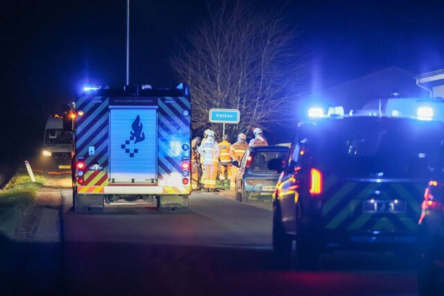 Massivt til stede: Fuldstændigt nedbrændt