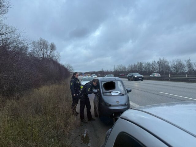 Vanvittige scener på motorvejen