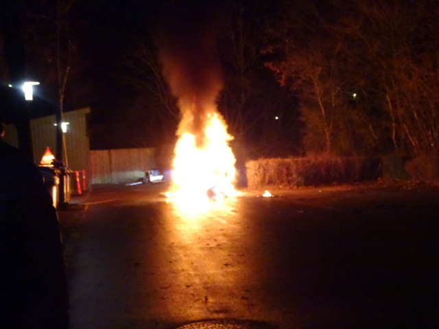 Drama på parkeringsplads i Slagelse