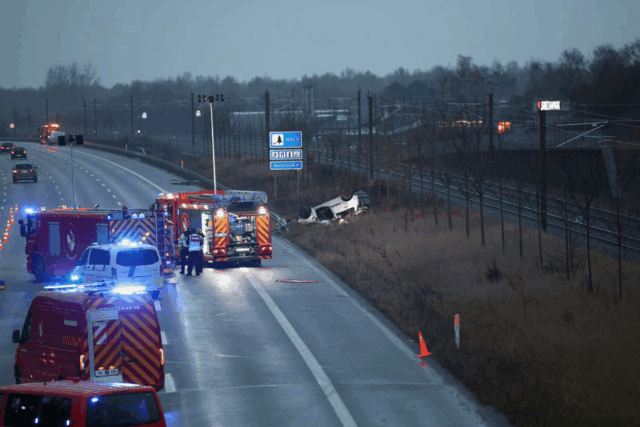 Tragedie på motorvejen: Mand død efter voldsom ulykke