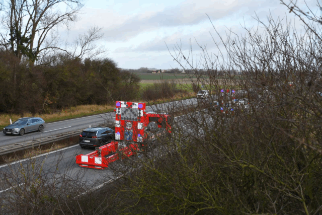 Uheld skaber trafikale problemer