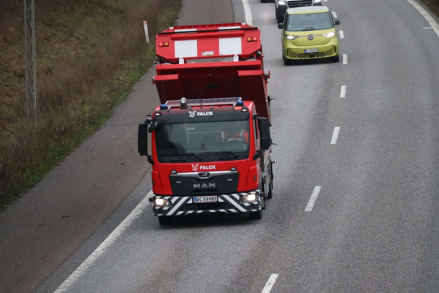 Pas på: Tabt gods ligger på motorvejen