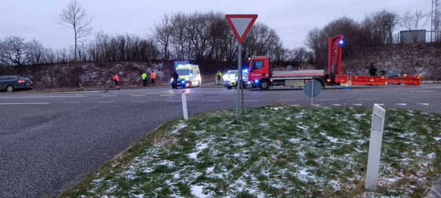 Alvorligt uheld skaber kø