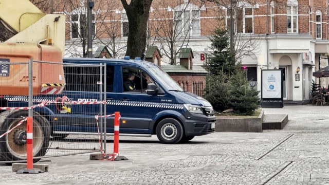 Herning klar til storkamp: Politiet er tydeligt til stede
