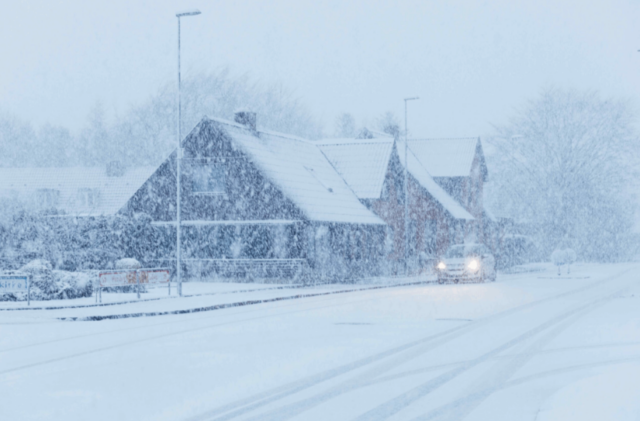 Mere voldsomt snevejr på vej mod Danmark: 30 centimeter sne rammer her