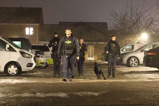 ‘Bevæbnet person i S-toget’: Politiet jagter person rundt i stille boligkvarter