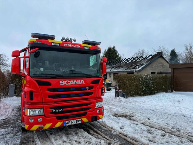 Frygtede ilden ville sprede sig: Villa slemt beskadiget efter brand