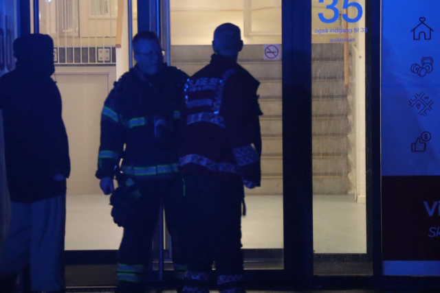 Melding om brand i bygning