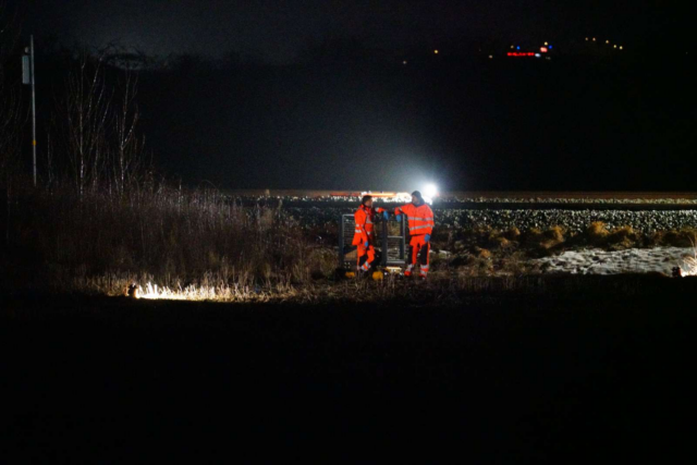 Person påkørt af tog: Redningsmandskab talstærkt fremme