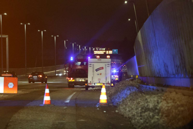 Kaos på motorvejen søndag aften: Tabt ved afkørsel
