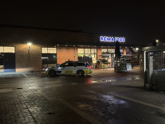 Efter flere røverier i området: Til stede ved endnu et supermarked