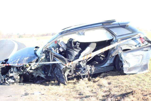 Frontalt sammenstød: Helikopter tilkaldt