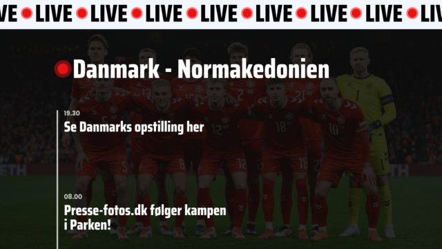 Første VM-playoff kamp: Danmark – Nordmakedonien