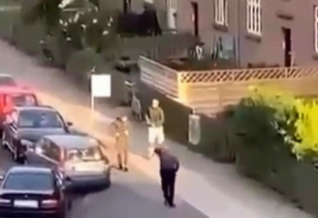 Video af knivstik i halsen: Drabsmand indtager kolonihave