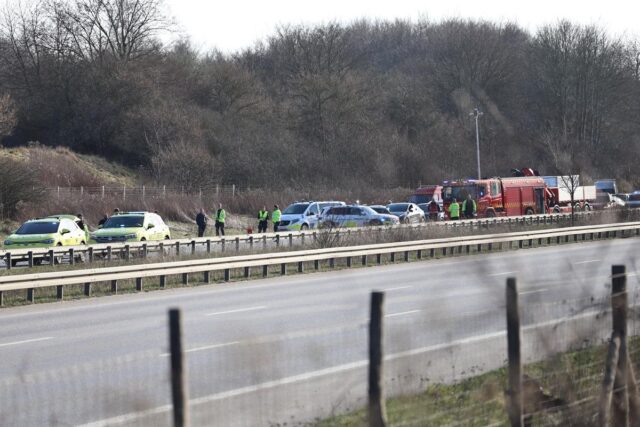 Motorvejskaos: Kæmpe uheld i hovedstadsområdet