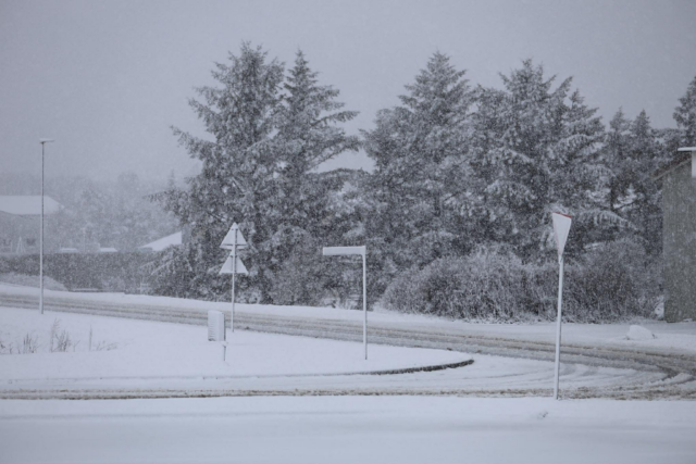 Voldsomt snevejr rammer Danmark! Her sner det intenst lige nu