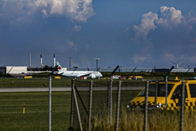 Drama på fly fra København