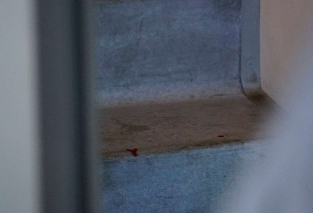 Politi massivt til stede havn: – Der ligger blod i opgangen