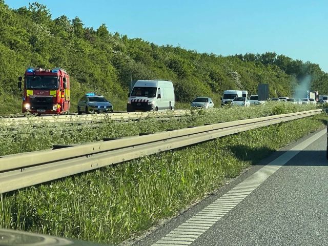 Voldsomt uheld på motorvejen: Massiv kødannelse