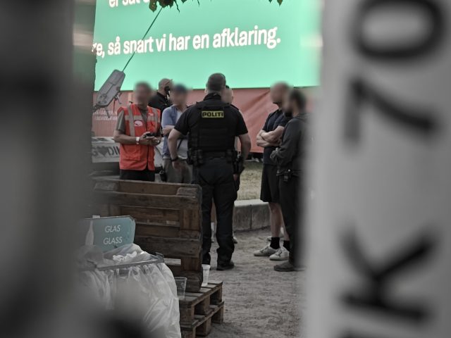 Voldsom hændelse: Politiet er massivt til stede ved VM-skærm