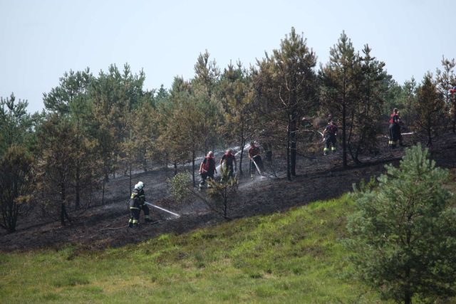 Dansk naturbrand blusset op igen: Myndighederne massivt til stede