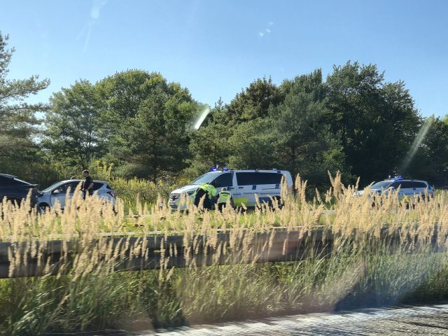 Voldsomt uheld: Lang kø på motorvejen